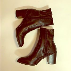 Black Pleather Booties